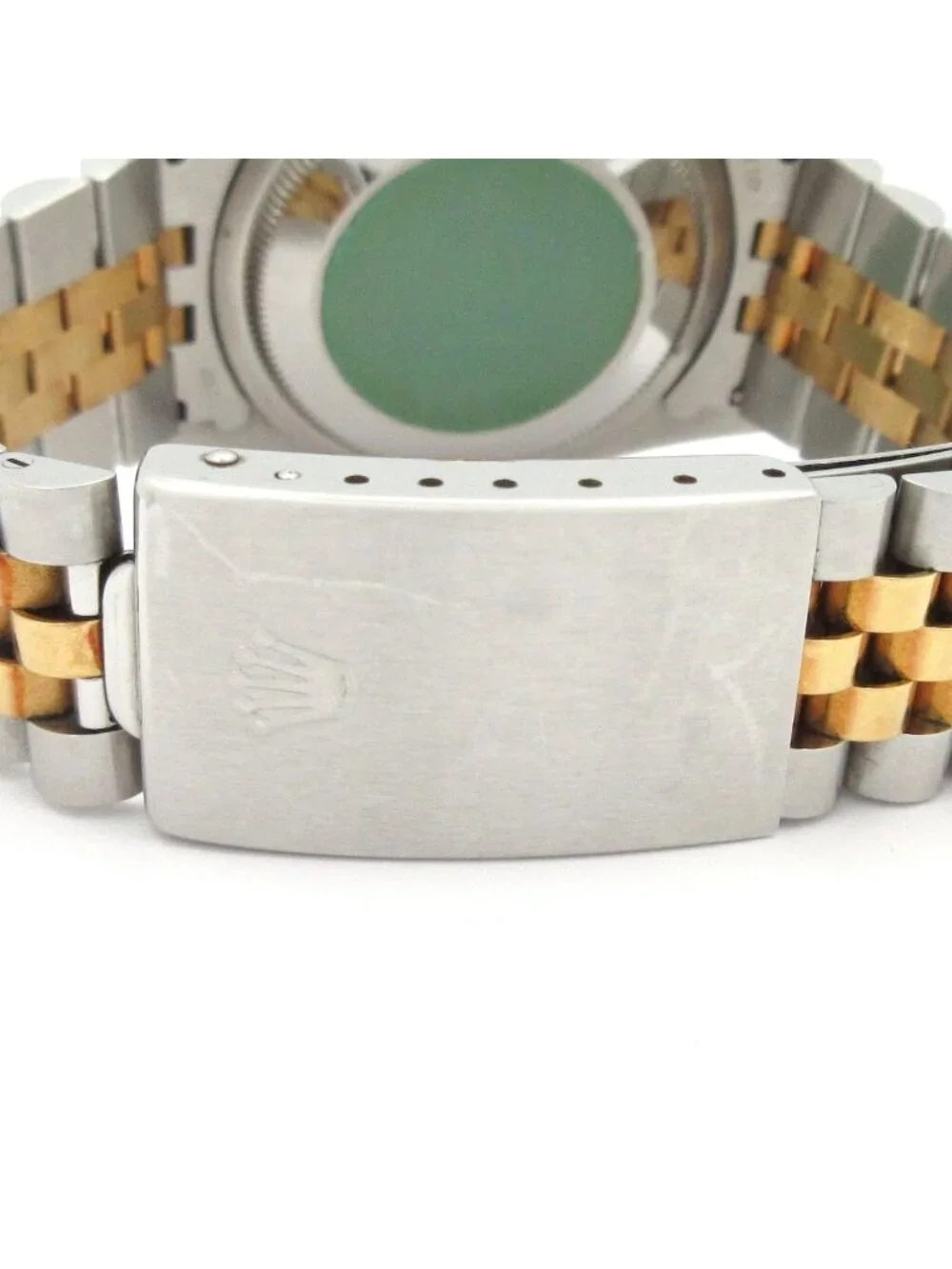 Rolex Watch Datejust 18k Yellow Gold SS Mosaic Dial Jubilee Bracelet Full Frame